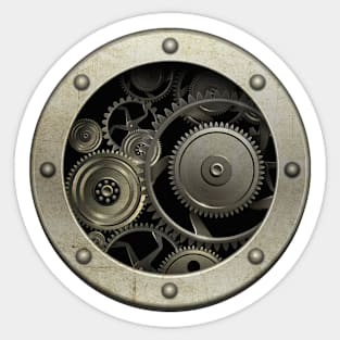 Robotic Gears T-shirt Sticker